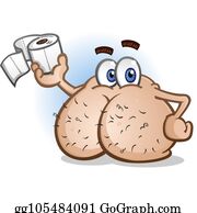 a very hot and hairy butt